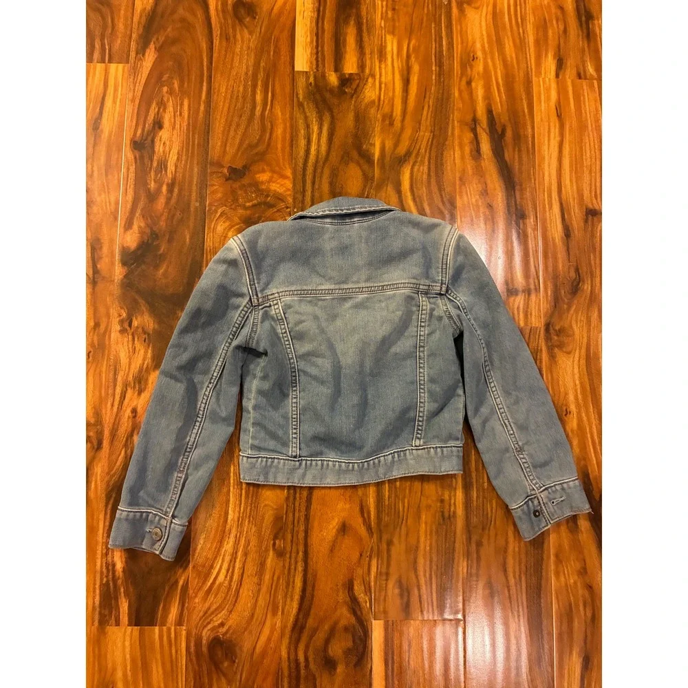 Gap‎ Denim Kids Medium Wash Blue Jean Trucker Jacket Size S Regular